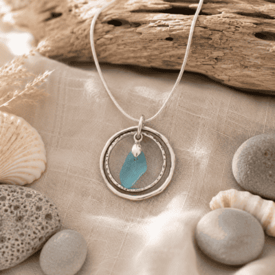 Tidal Grace Sea Glass Necklace